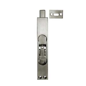 Flat Bar Flush Lever Bolt Satin Chrome