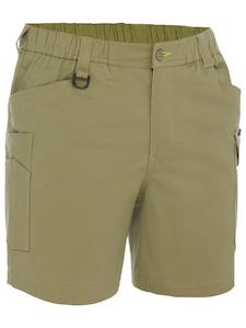 Shorts: BSHC1018 Bisley Stretch Cotton Elastic Waist Cargo Short - Seconds