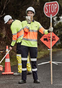 ZH380 Syzmik Hi-Vis Long Sleeve Polo Shirts - Clearance