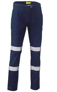 BP6008T Bisley Taped Biomotion Stretch Cotton Drill Work Pants - Regular