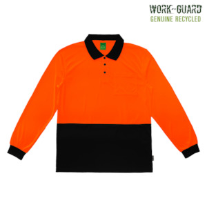R482X Workguard Recycled Hi Vis Longsleeve Polo