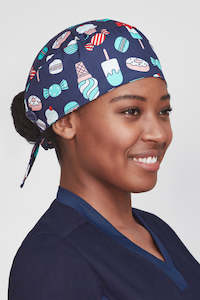 Scrubs: CSC245U BizCare Unisex Printed Scrub Cap