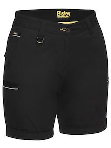 Shorts: BSHL1015 Bisley Womens Stretch Cotton Shorts