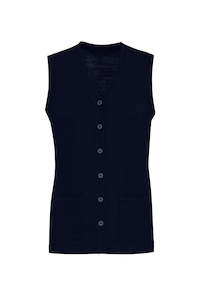 Merino Apparel: CK961LV BizCollection Womens Button Front Knit Vest