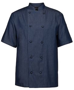Chef Wear: 5CDS JB's DENIM S/S CHEFS JACKET