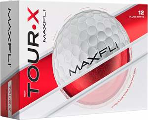 Maxfli: Maxfli Tour X 2025 - Gloss White - 12 Balls