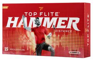 Top Flite 2022 Hammer Distance Gloss White - 15 Balls