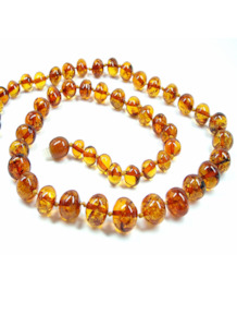 Popular: Baby amber necklace - Cognac