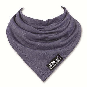 Clothing Bibs: Skibz Dribble Bandana Bib - Denim