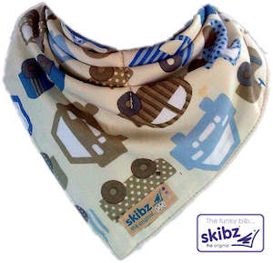 Clothing Bibs: Skibz Dribble Bandana Bib - Cars