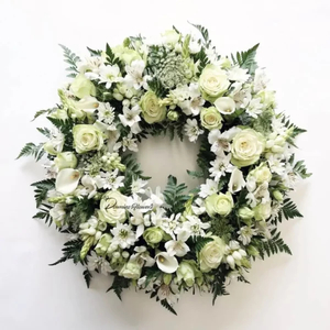 Products: Sympathy Wreath Christchurch Funeral Flowers