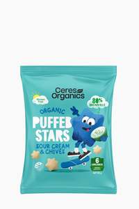 Grocery Pantry: Ceres Organics Puffed Stars Sour Cream 80g