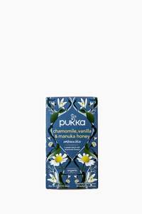 Tea Beverages: Pukka Chamomile Vanilla Manuka