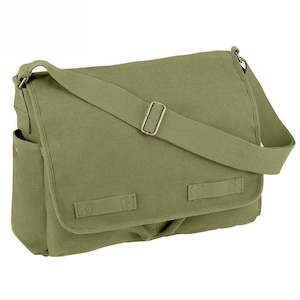 Vintage Collection: Rothco HW Canvas Vintage Messenger Bag - Olive