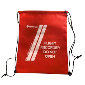 Flight Recorder Drawstring Backpack