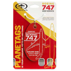 PlaneTags Qantas Boeing 747-400 - Red