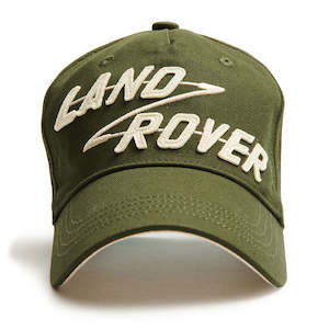 Apparel And Accessories: Red Canoe Land Rover Appliqué Cap