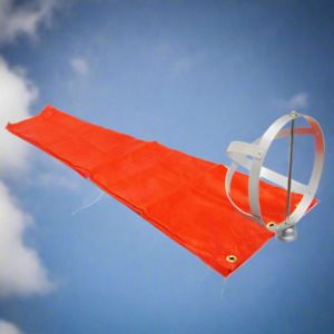 At The Airport: Windsock and Frame Combo 8 inch Diameter - 36 inch Length