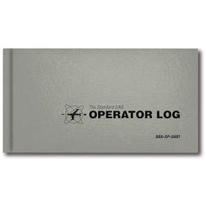 Logbooks And Covers: ASA The Standard UAS Operator Log - Grey