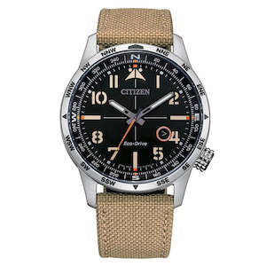 Citizen Dress Watches: Citizen Military Aviator Eco-Drive - BM7550-10E