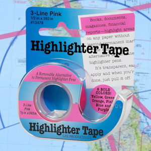 Stationary: Highlighter Tape - Pink