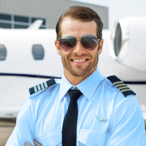 Mens Pilot Shirt - Short Sleeve Blue