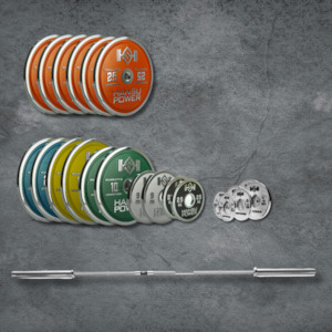 Barbell: HANSU IPF COMPETITION BAR AND 259KG PLATES COMBO SET