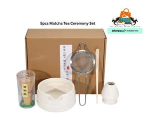 Pickproducts: Matcha Tea Ceremony Set – 5 Piece Traditional Japanese Kit (White)