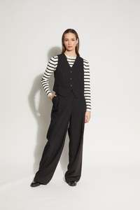 5055L - Cardinal Waistcoat - Black