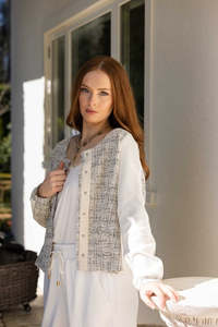 5073 - Jakcar Jacket - Ivory Combo