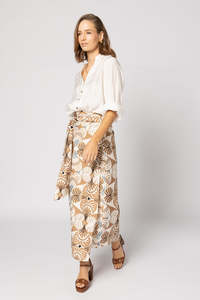 Pants: 6058 - It's a Wrap Skirt - Pompeii Print