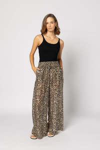 Pants: 4062 - Pilazzo Pant - Zebra Print