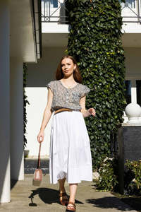 Pants: 6052 - Direction Skirt - White