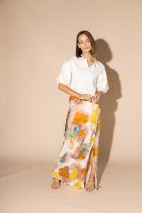 Pants: LOUGHLIN- 6047L - Silken Skirt - Water Colour