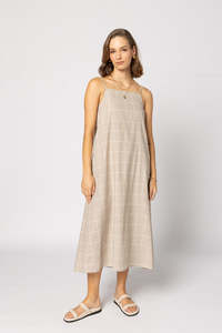 2228 - Ginny Dress - Linen Check