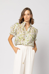Tops Blouses Camis Tees: 1236 - Riley Blouse - Garden Meadow