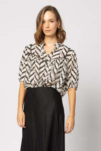 1279- Dalila Top - Black Zebra