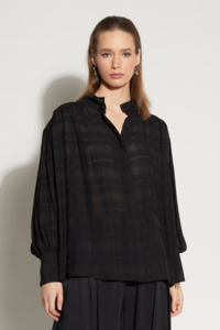 LOUGHLIN - 8027L - Painter Shirt - Black Check