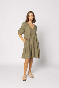 2127 - Payton Dress - Khaki