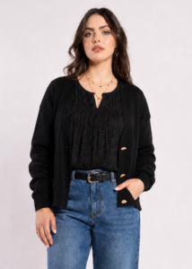 Knitwear: 3064L - Vespa Cardi - Black