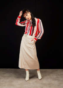 Pants: 6030 - Mabel Skirt - Champagne