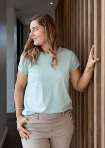 1131 - Drama Plain Tee - Aspen Green