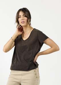 1276 - Edge Tee - Choccy