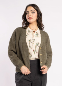 3075 - Taffy Cardi - Olive Green