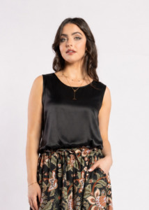 1331 - Chemise Top - Black