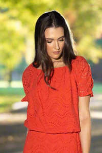 Sale: 1177 - Mana Top - Coral Lace