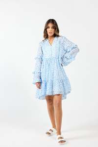 Sale: 2185 - Mykonos Dress - Blue Water