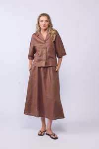 GO-TO-SKIRT - MOCHA - WHOLESALE