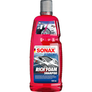 Wash: XTREME RICHFOAM SHAMPOO, DIRT DISSOLVING, NON-STRIPPING.