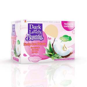 Dark and Lovely Beautiful Beginnings Scalp Care Relaxer Kit Normal to Coarse Hair